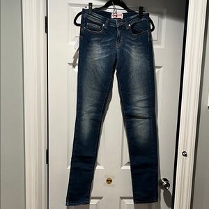 Fiorucci Women's Skinny Jeans in Dark Indigo Fade